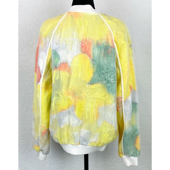 3.1 PHILLIP LIM • Transparent Frame Bomber Jacket in Yellow Multi - Picture 8 of 16